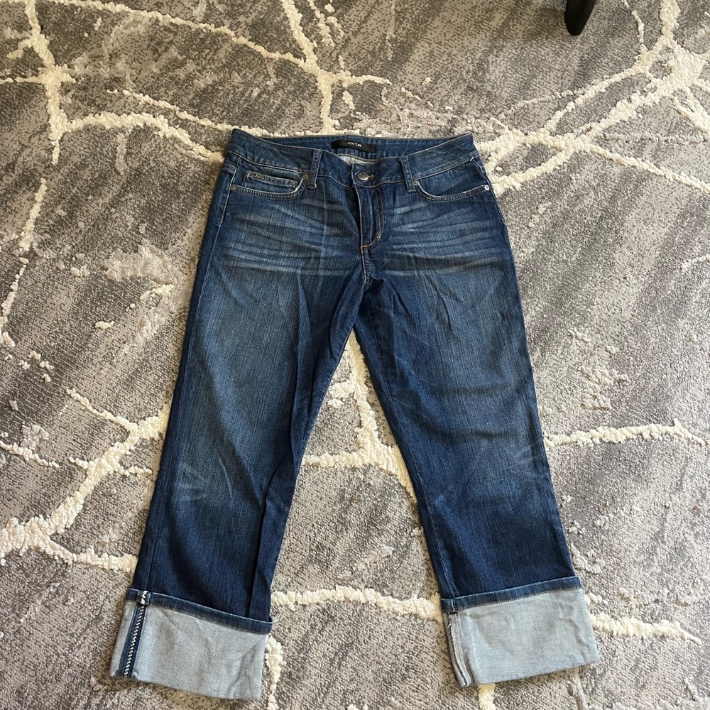 Joe's jeans Dark Blue Women's cropped cuffed jeans
